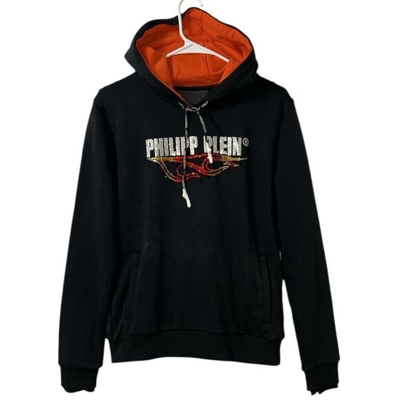 Phillip Plein Black Hoodie Men’s SweatSuit Jogger Set (Size Small) - Picture 3 of 15